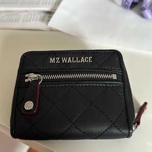MZ Wallace Black Quilted Wallet